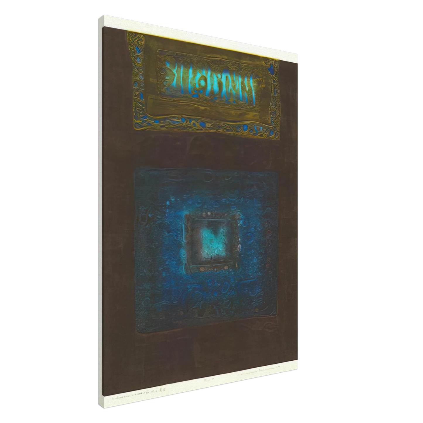 Hiroyuki Tajima - Volcanic Rocks B - 1970 Canvas - 20x30 cm / 8x12 inches-canvas