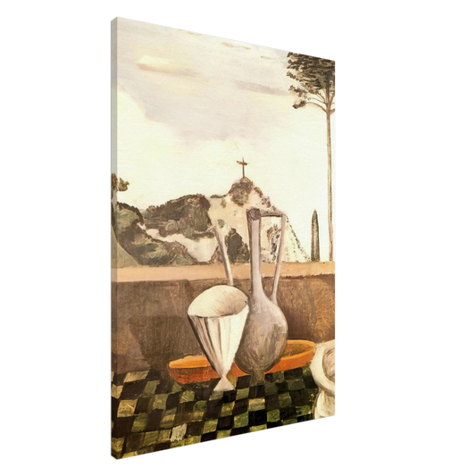 Andre Derain - THE STILL LIFE IN FRONT OF CROSS ON TOP OF THE MOUNTAIN 1912 Canvas - 20x30 cm / 8x12 inches-canvas