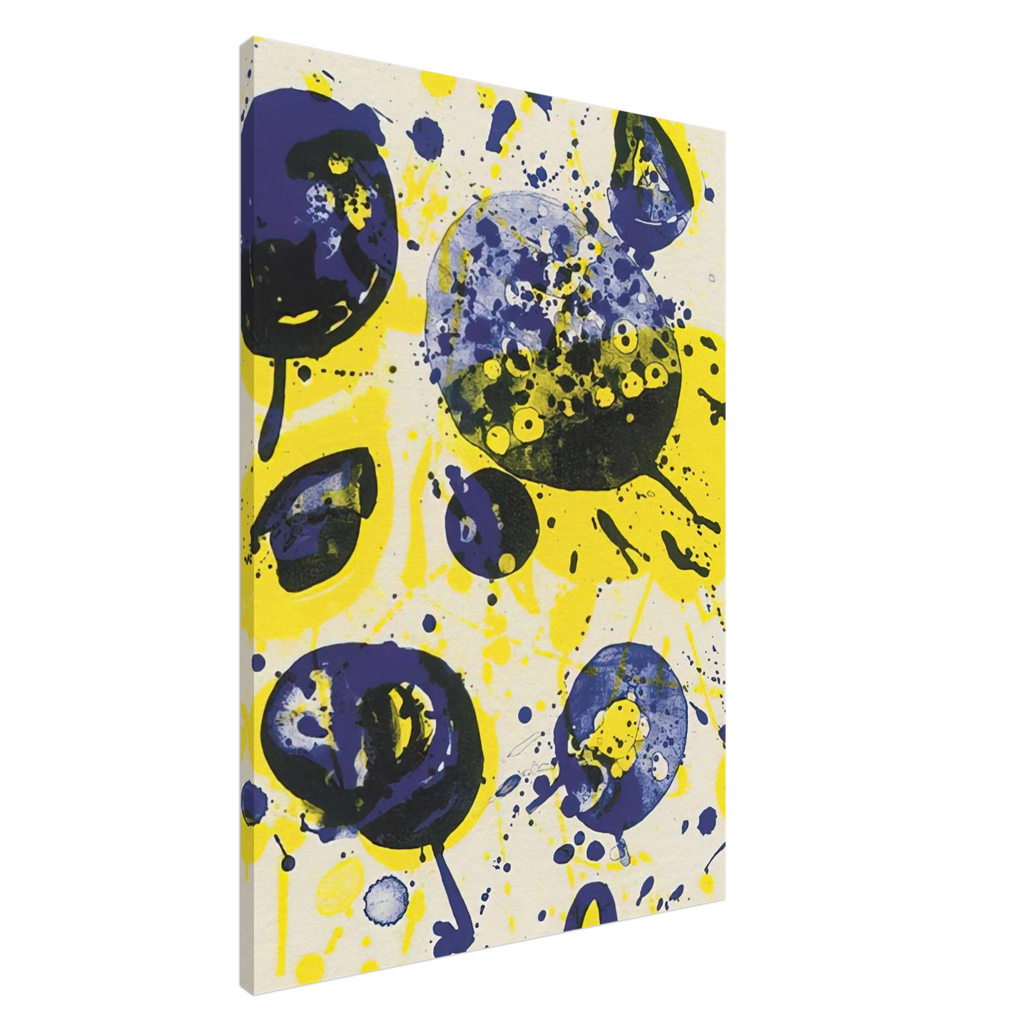 Sam Francis - Untitled  from Pasadena Box   Lembark L61  Canvas - 20x30 cm / 8x12 inches-canvas