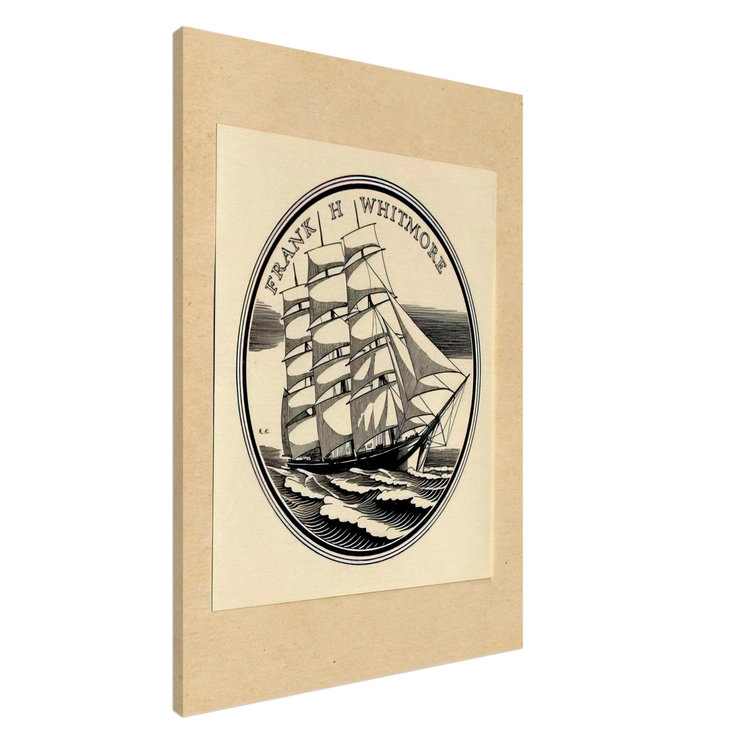 Rockwell Kent - Illustration to Frank H. Whitmore Canvas - 20x30 cm / 8x12 inches-canvas