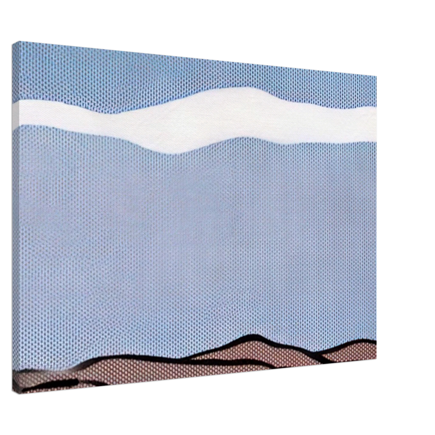 Roy Lichtenstein - LANDSCAPE 1964 Canvas - 20x30 cm / 8x12 inches-canvas