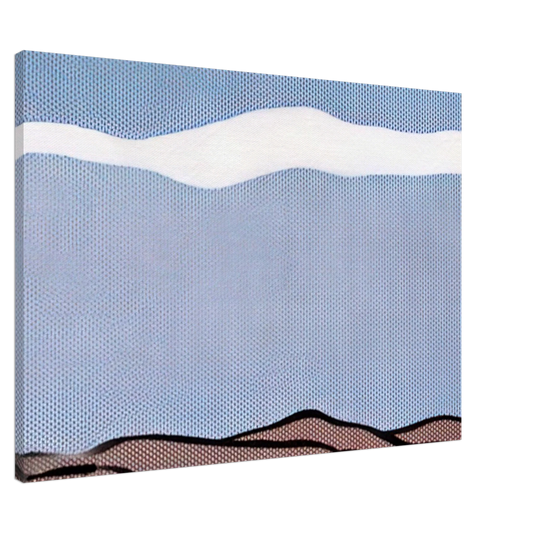 Roy Lichtenstein - LANDSCAPE 1964 Canvas - 20x30 cm / 8x12 inches-canvas