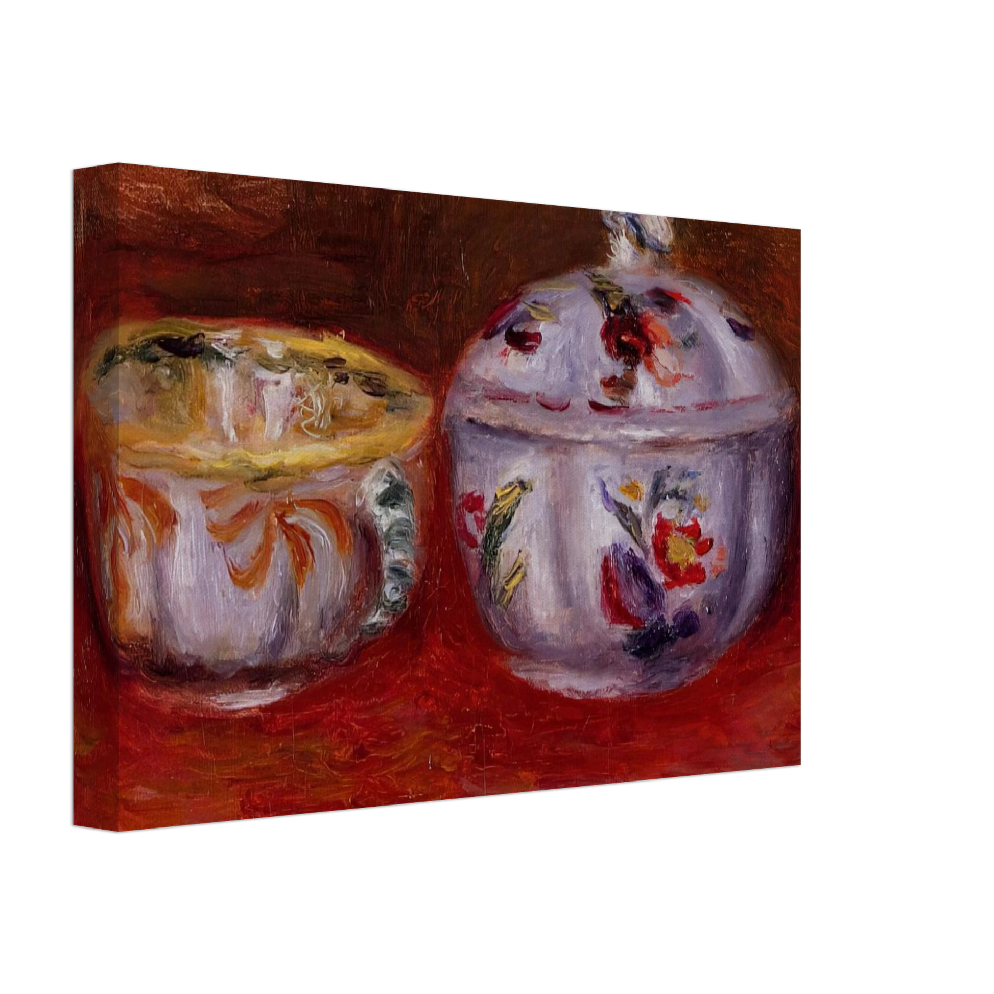 Pierre-Auguste Renoir - Still Life with Fruit Bowl Canvas - 40x60 cm / 16x24 inches-canvas