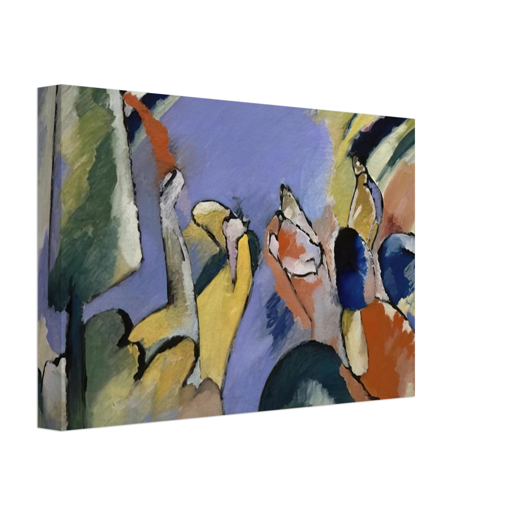 Wassily Kandinsky - IMPROVISATION XIV 1910 Canvas - 40x60 cm / 16x24 inches-canvas