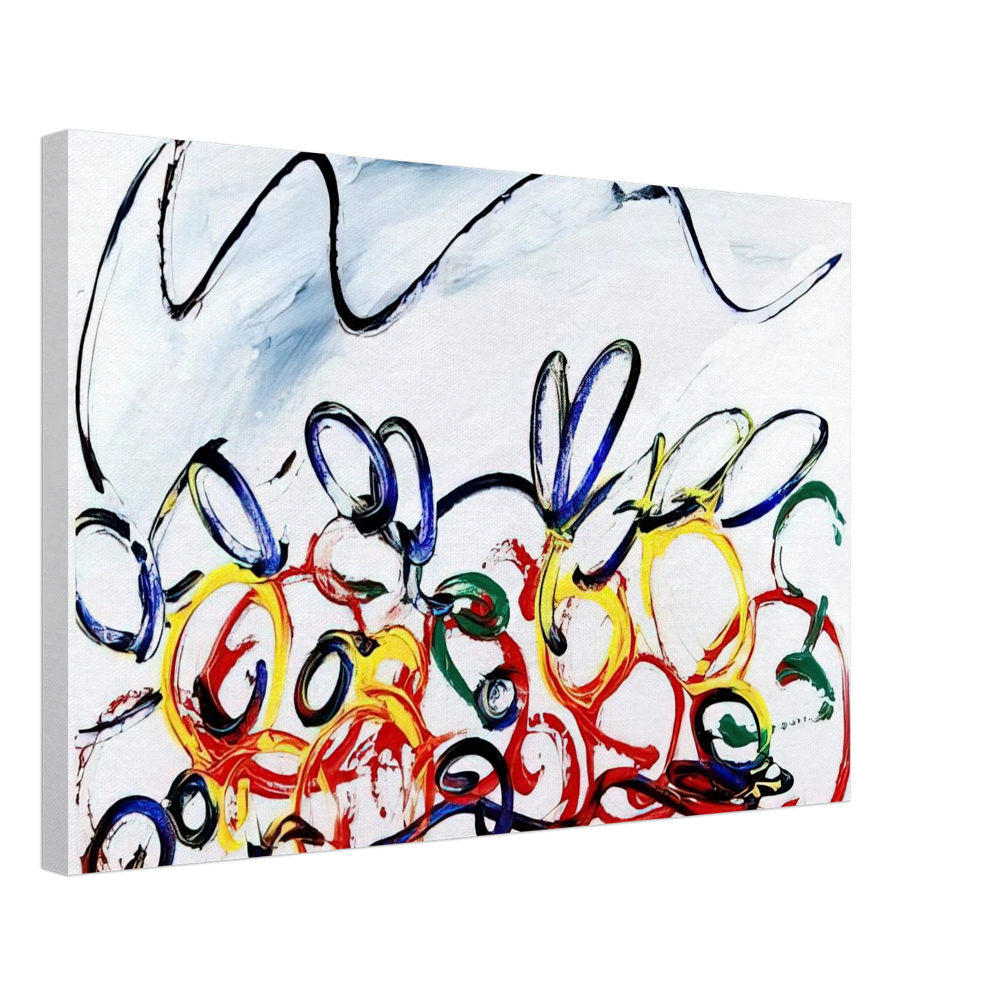 Mario Schifano - Acerbo - 1983 Canvas - 40x60 cm / 16x24 inches-canvas