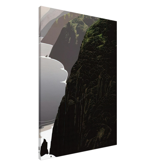 Eyvind Earle - Big Sur Coastline Canvas - 20x30 cm / 8x12 inches-canvas