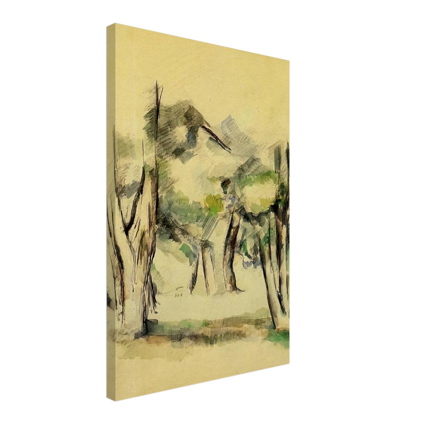 Paul Cezanne - Trees Canvas - 70x100 cm / 28x40 inches-canvas