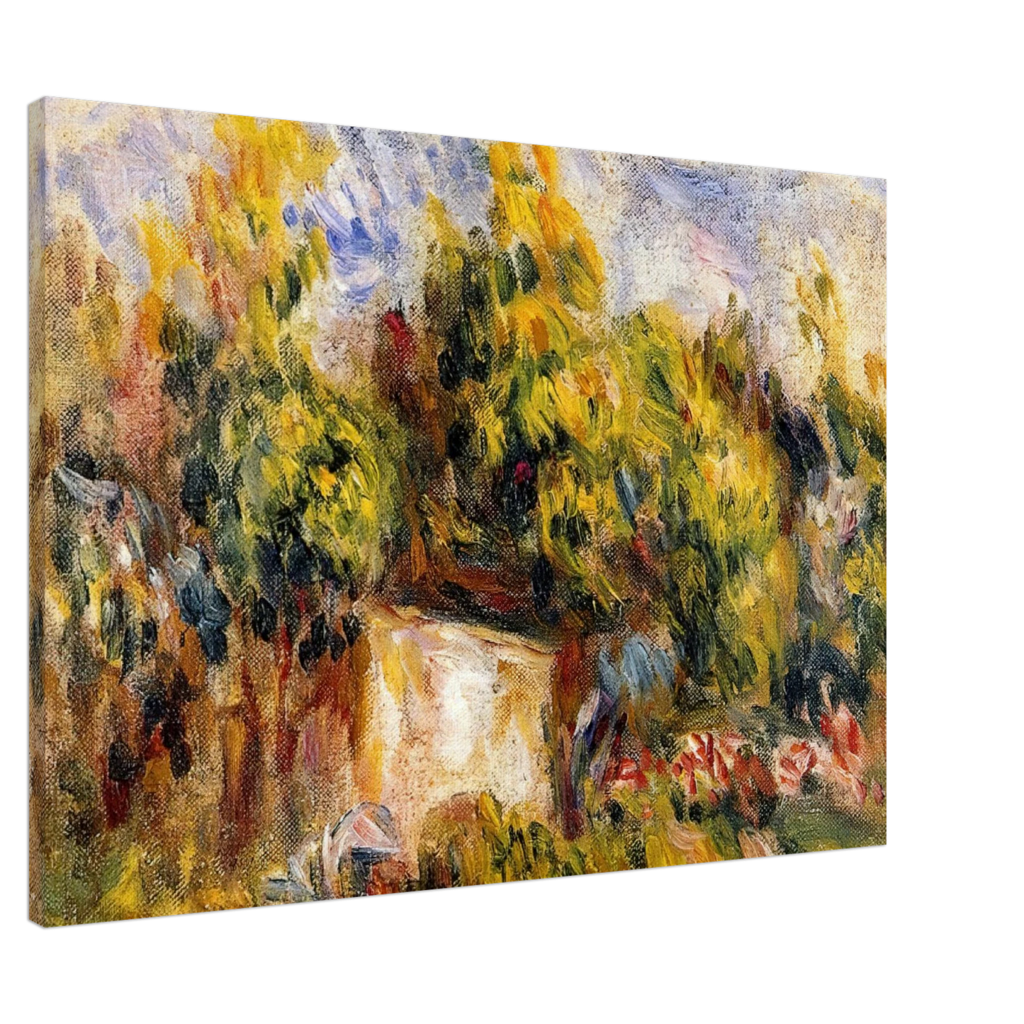 Pierre-Auguste Renoir - Landscape with Cabin Canvas - 20x30 cm / 8x12 inches-canvas