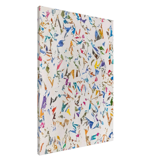 Simon Hantai - Blanc - 1974 Canvas - 20x30 cm / 8x12 inches-canvas