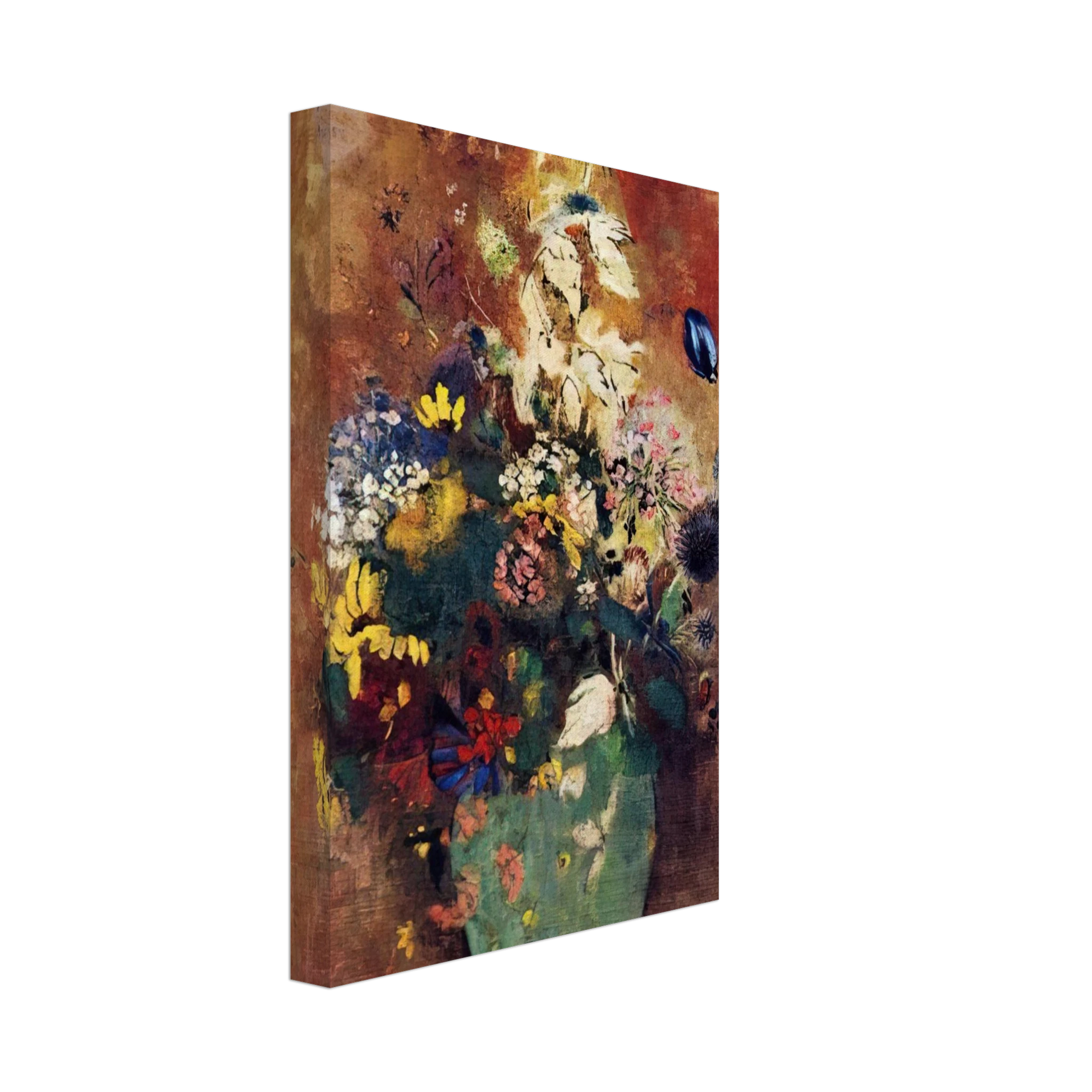 Odilon Redon - GREEN VASE Canvas - 70x100 cm / 28x40 inches-canvas