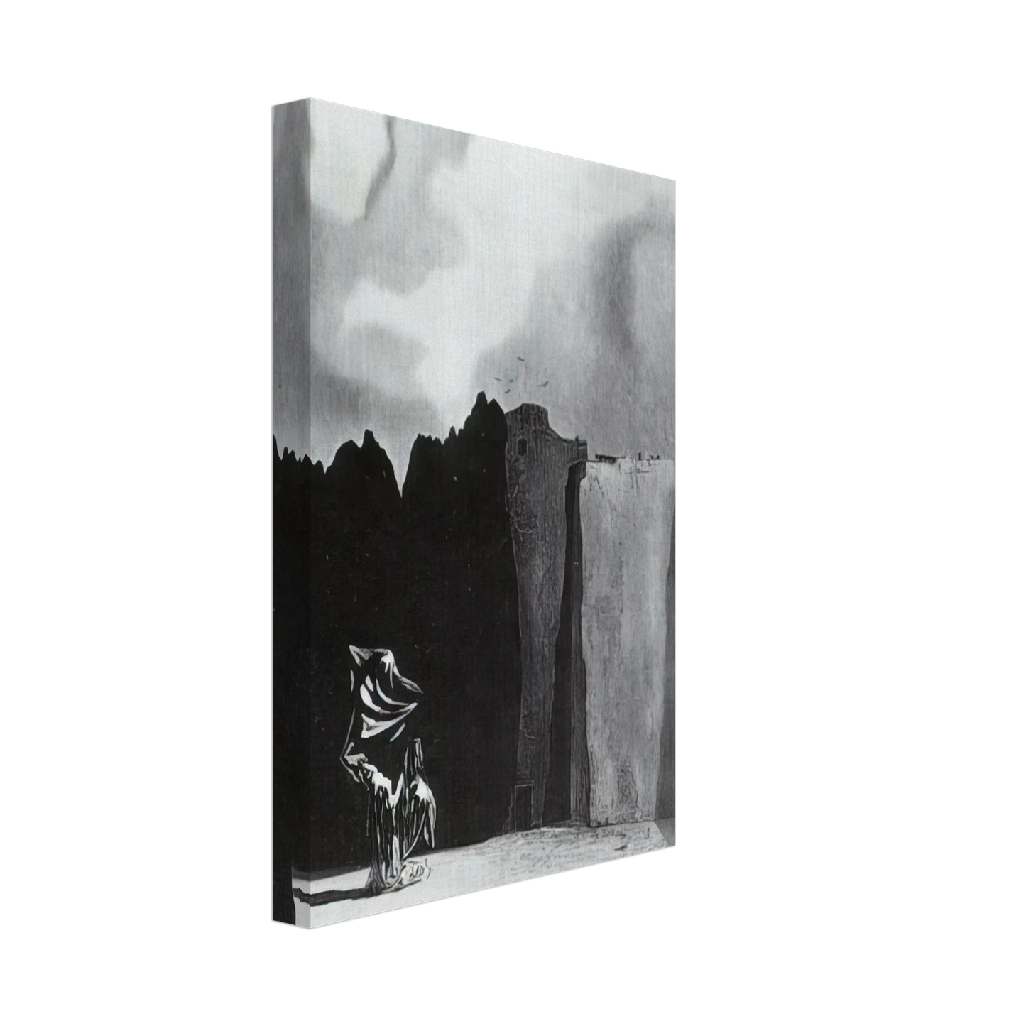 Salvador Dali - WEST SIDE OF THE ISLE OF THE DEAD Canvas - 70x100 cm / 28x40 inches-canvas