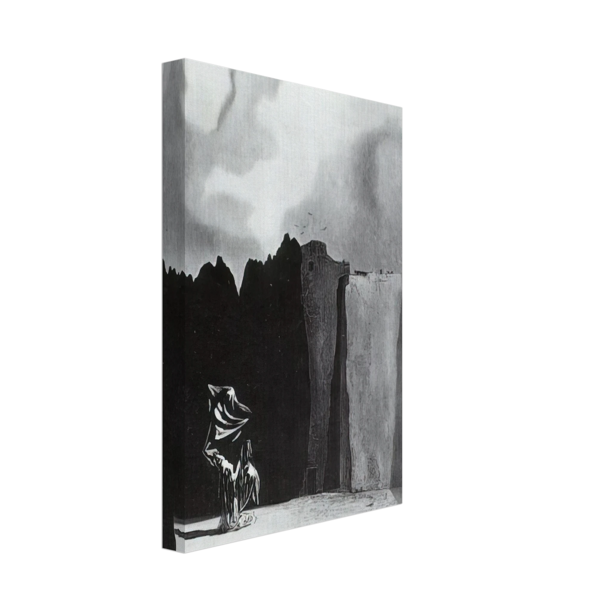 Salvador Dali - WEST SIDE OF THE ISLE OF THE DEAD Canvas - 70x100 cm / 28x40 inches-canvas