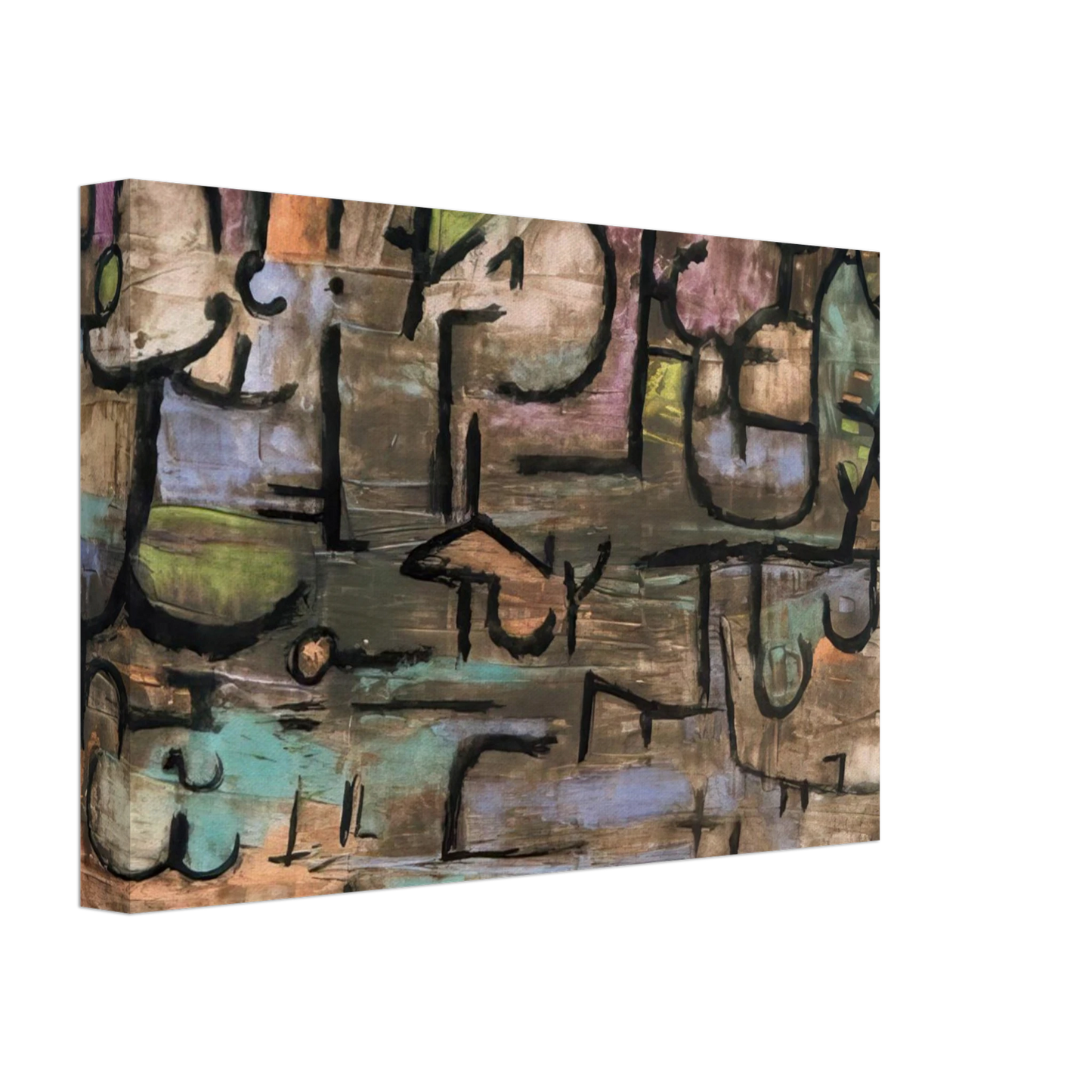 Paul Klee - AFTER THE FLOODS 1936 Canvas - 40x60 cm / 16x24 inches-canvas