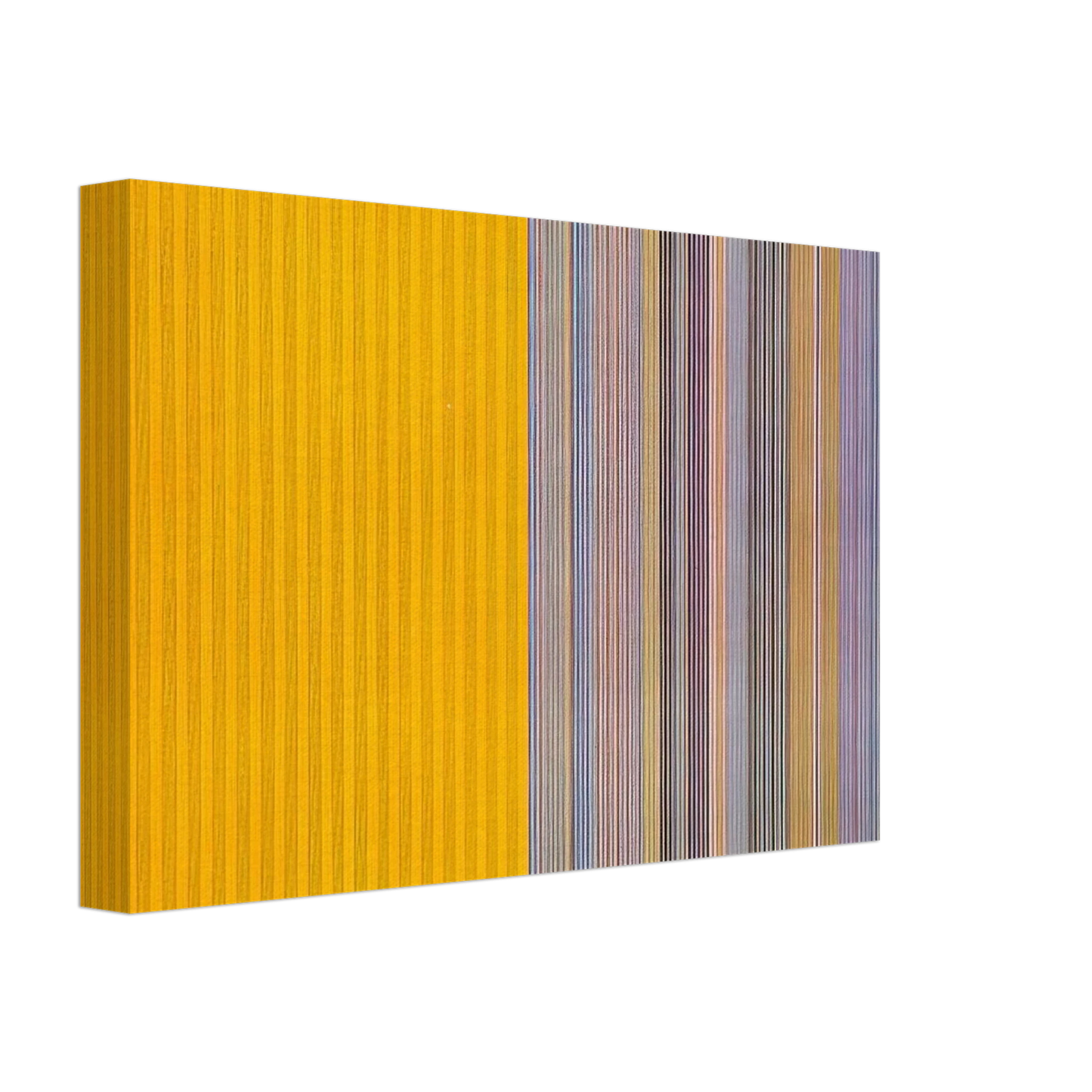Gene Davis - Half Lemon - 1969 Canvas - 40x60 cm / 16x24 inches-canvas