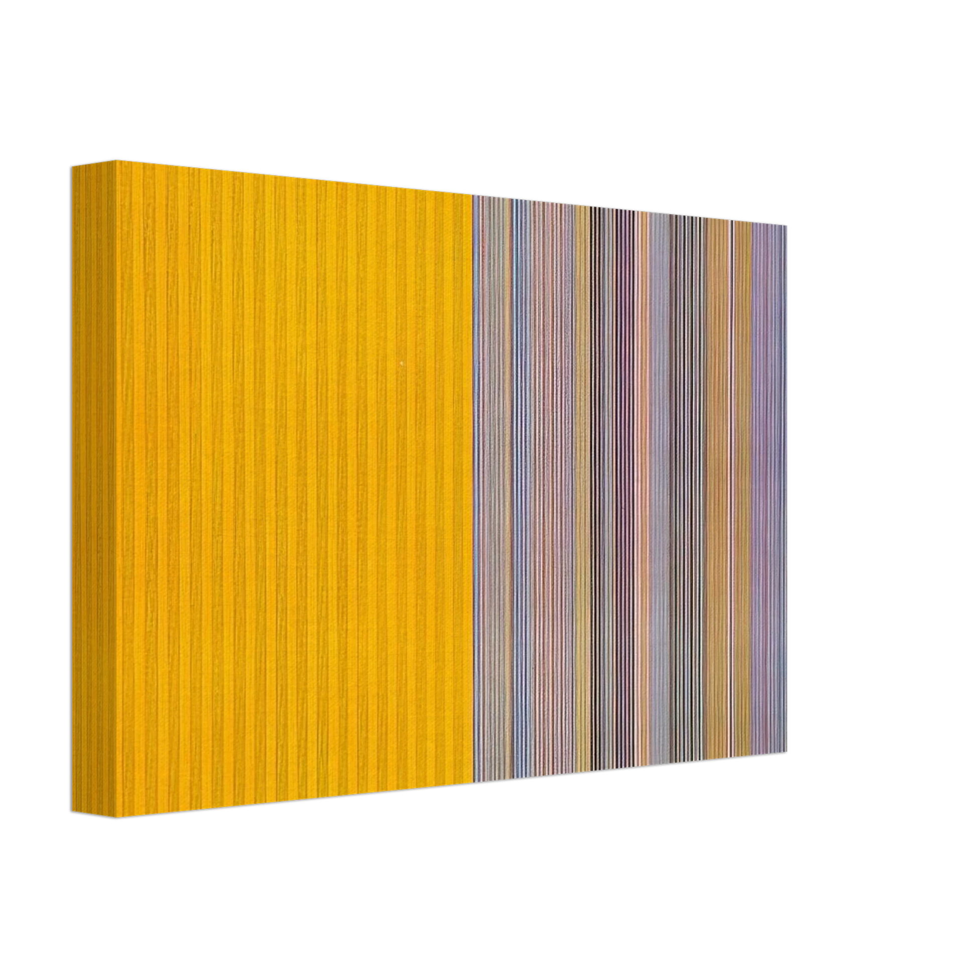 Gene Davis - Half Lemon - 1969 Canvas - 40x60 cm / 16x24 inches-canvas