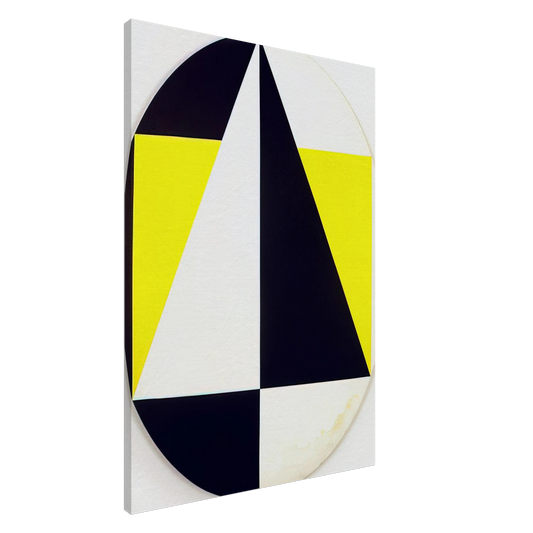 Carmen Herrera - Tondo3Colors - 1958 Canvas - 20x30 cm / 8x12 inches-canvas