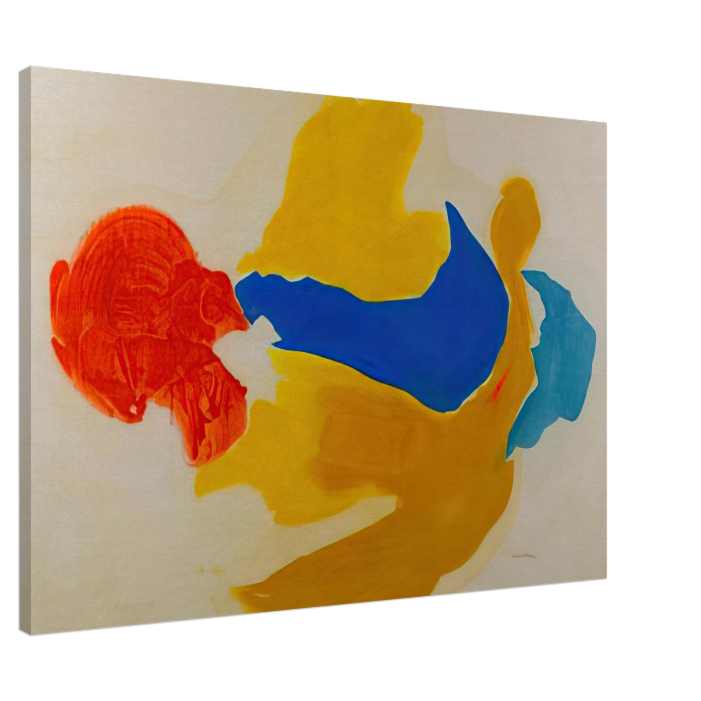 Helen Frankenthaler - Blue Jay - 1963  United States Canvas - 20x30 cm / 8x12 inches-canvas