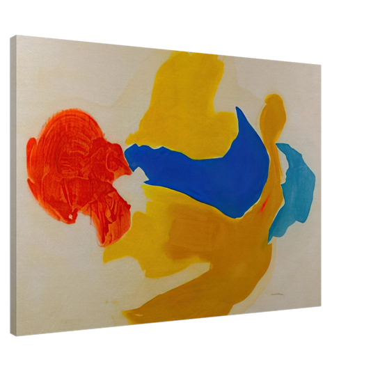 Helen Frankenthaler - Blue Jay - 1963  United States Canvas - 20x30 cm / 8x12 inches-canvas