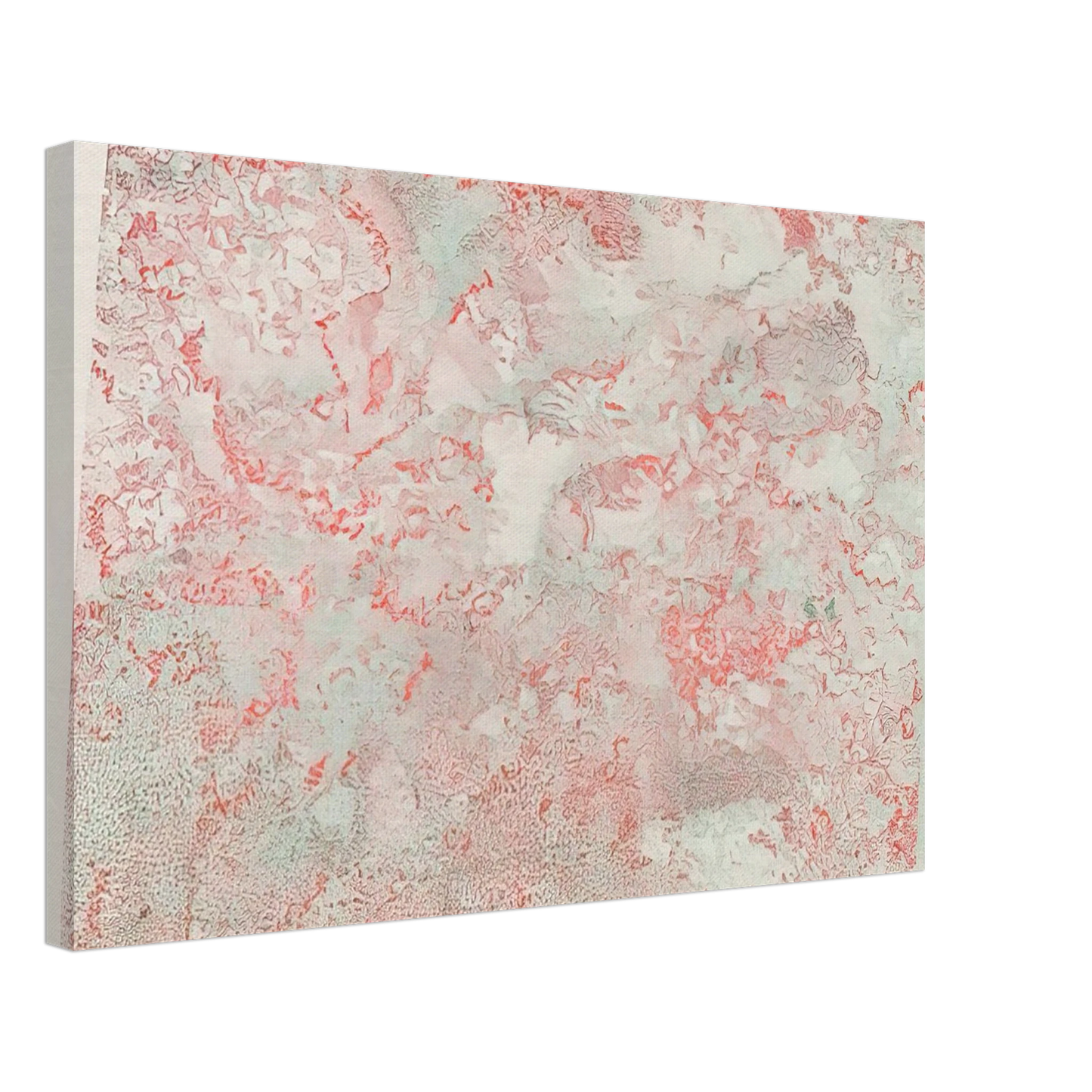 Nancy Graves - ANAGLYPHIC VIEW MOON ROCKS STEREOSCOPIC IMAGE OF LUNAR SURFACE 1973 Canvas - 70x100 cm / 28x40 inches-canvas