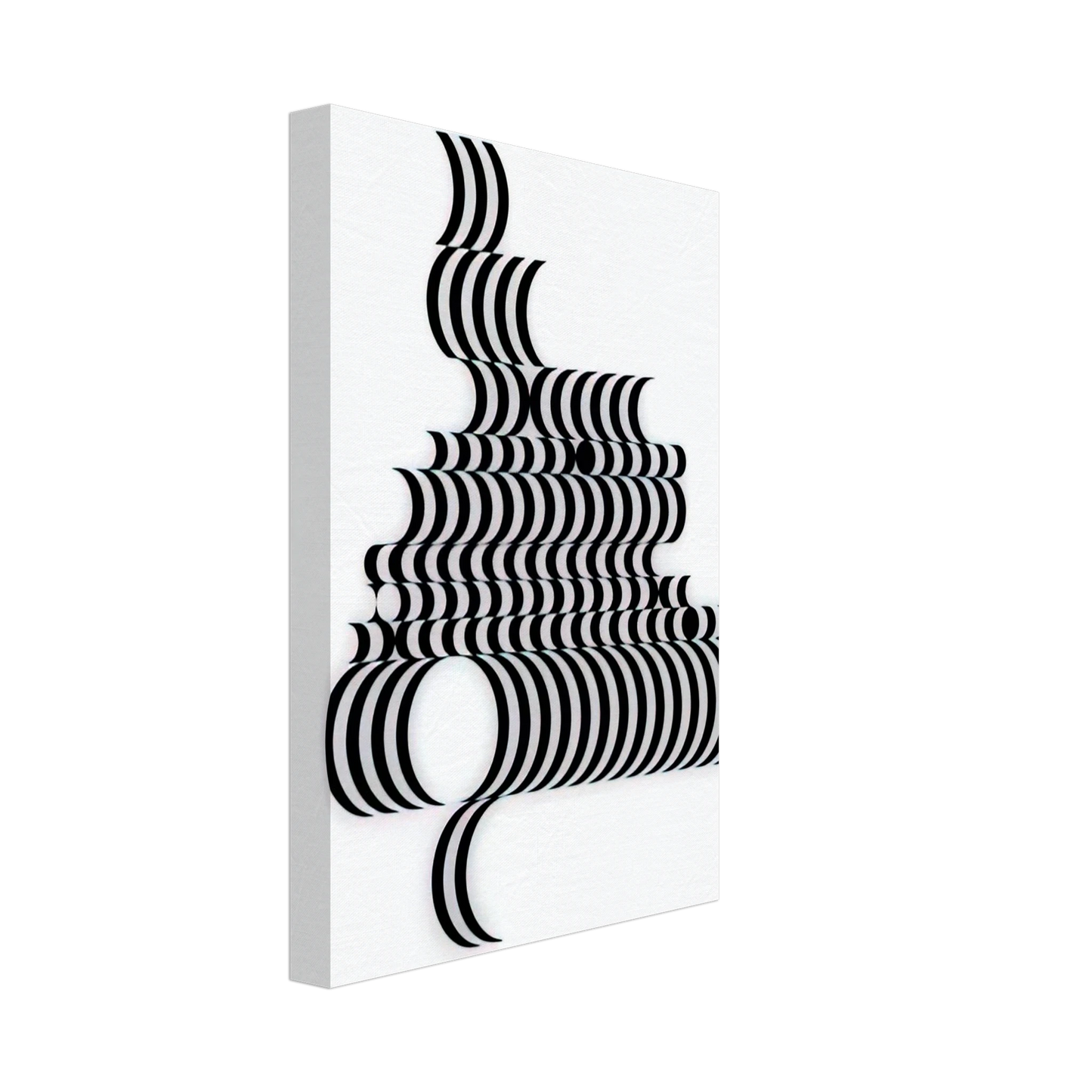 Bridget Riley - FRAGMENT 2 1965 Canvas - 40x60 cm / 16x24 inches-canvas