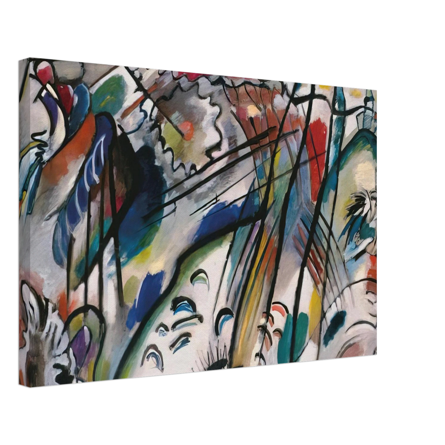 Wassily Kandinsky - IMPROVISATION 28 SECOND VERSION 1912 Canvas - 70x100 cm / 28x40 inches-canvas