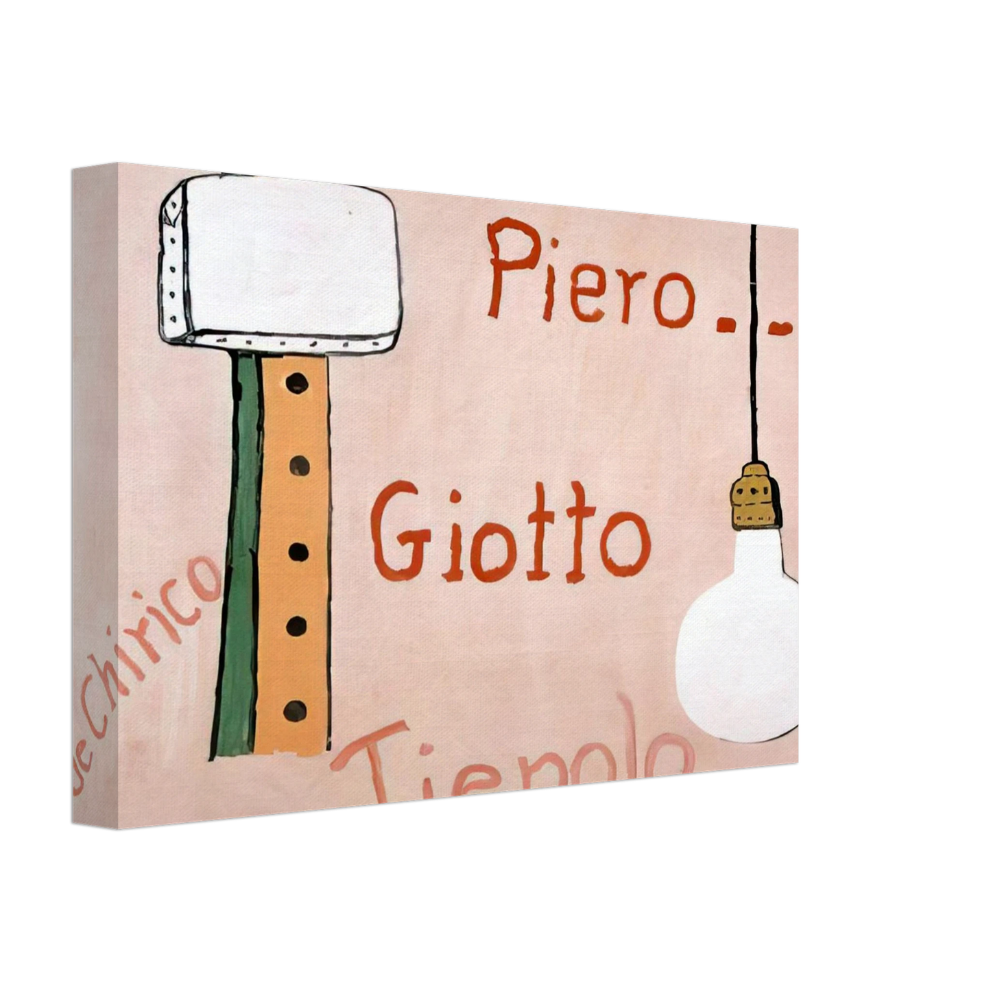 Philip Guston - PANTHEON 1973 Canvas - 40x60 cm / 16x24 inches-canvas