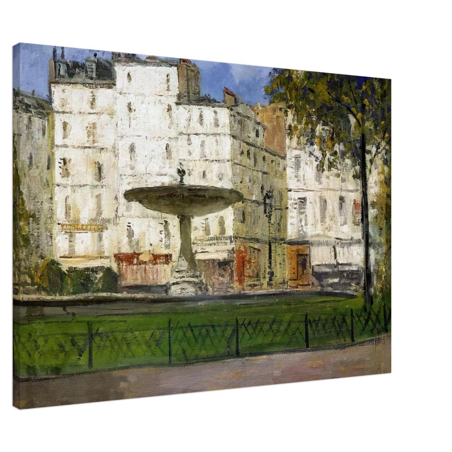 Maurice Utrillo - PLACE PIGALLE Canvas - 20x30 cm / 8x12 inches-canvas