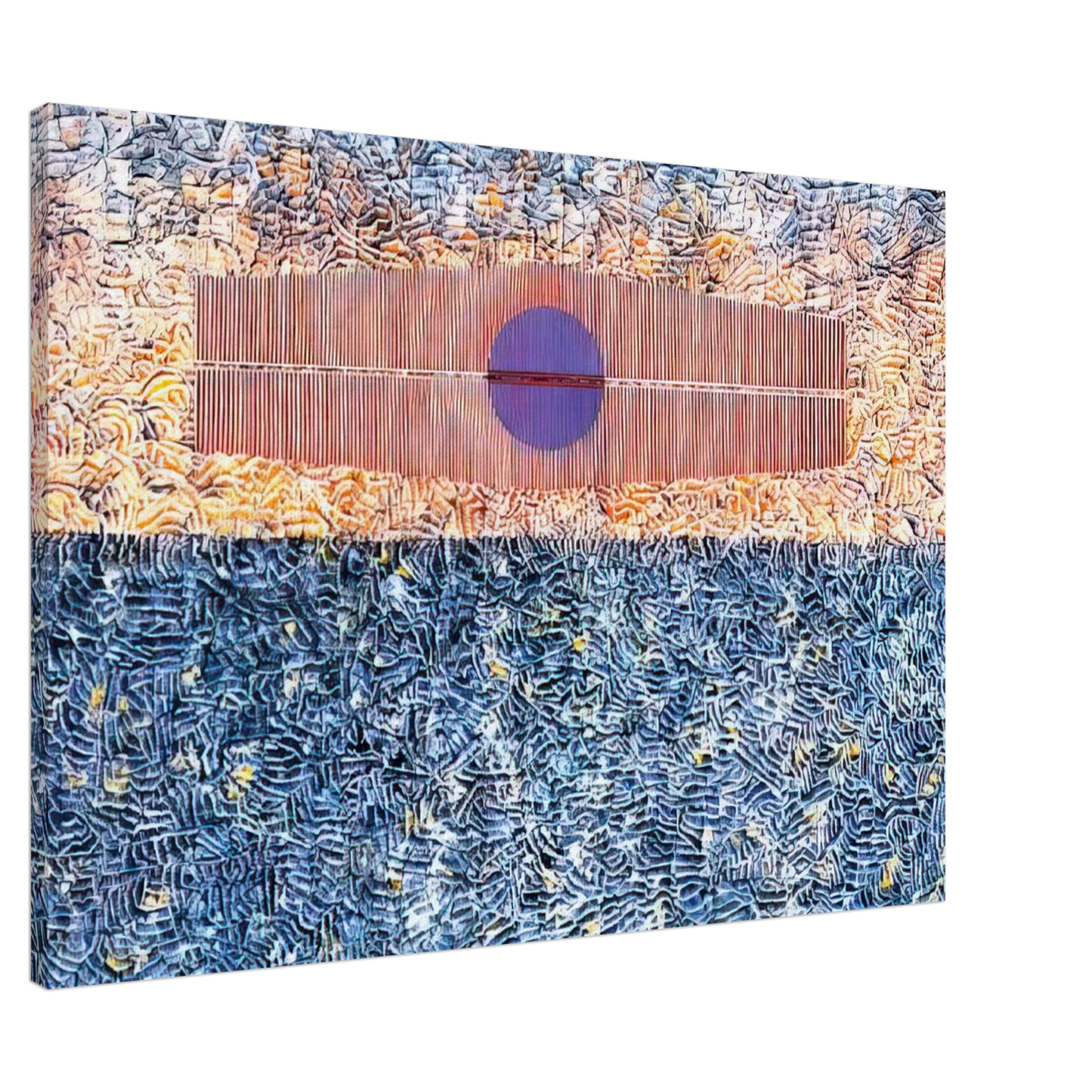 Jimmy Ernst - Silent Protest - 1976 Canvas - 20x30 cm / 8x12 inches-canvas