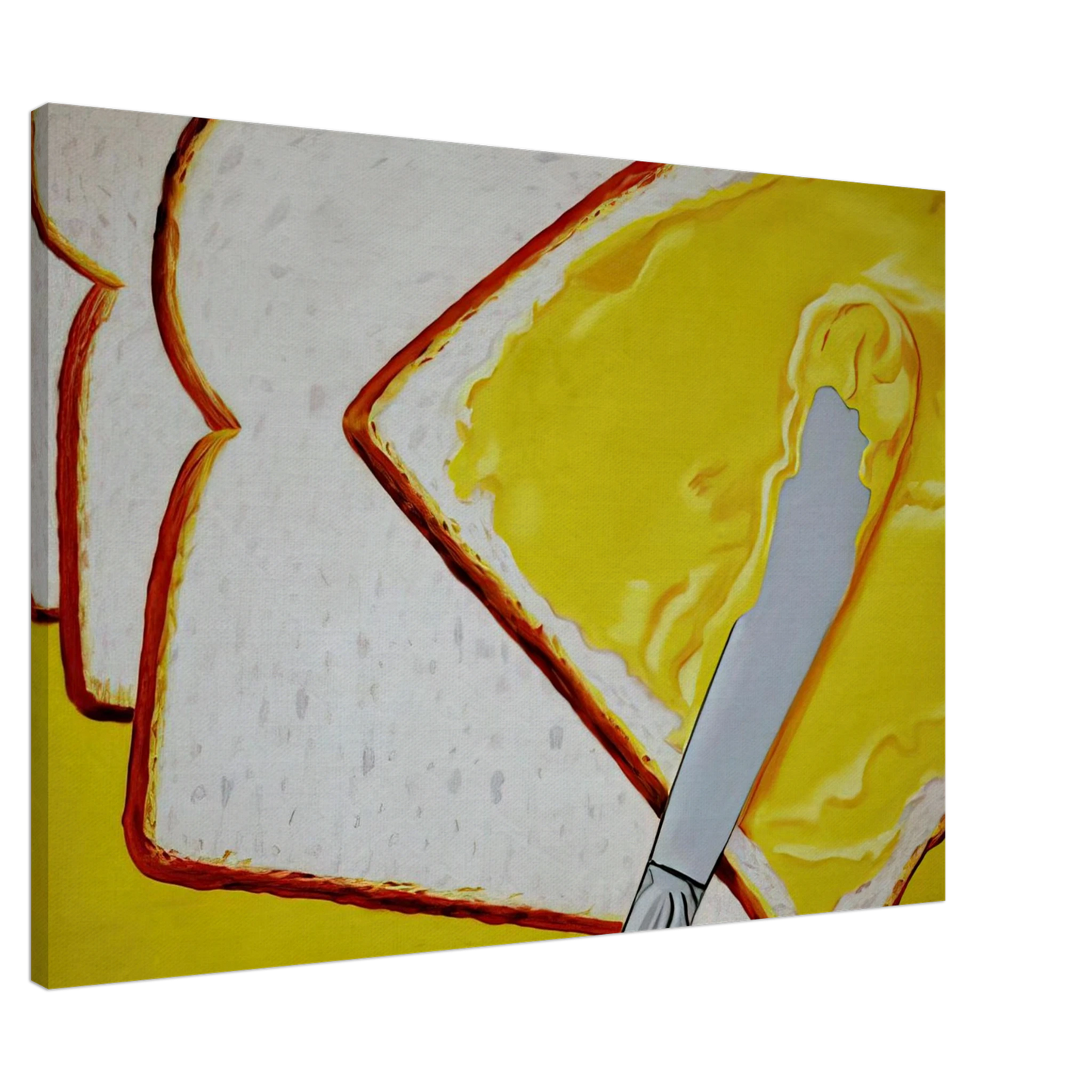 James Rosenquist - White Bread Canvas - 20x30 cm / 8x12 inches-canvas