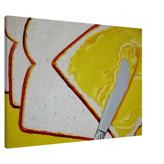 James Rosenquist - White Bread Canvas - 20x30 cm / 8x12 inches-canvas