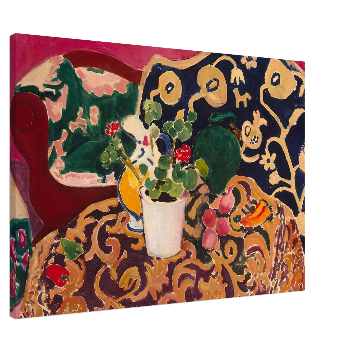 Henri Matisse - SPANISH STILL LIFE SEVILLE II 1911 Canvas - 20x30 cm / 8x12 inches-canvas