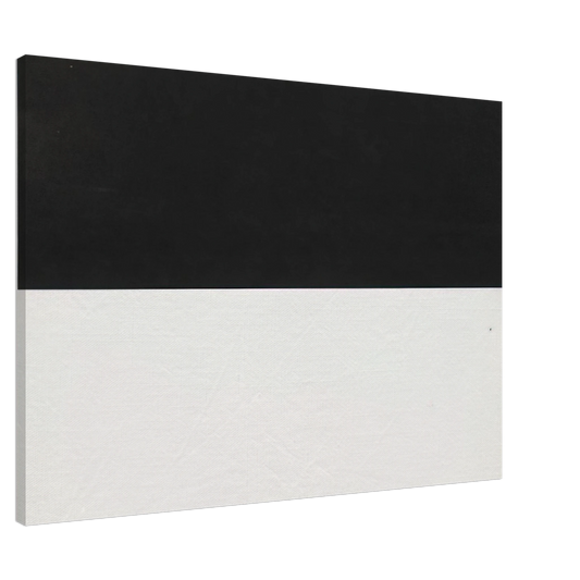 Ellsworth Kelly - Black and White from the series Line Form Color Canvas - 20x30 cm / 8x12 inches-canvas