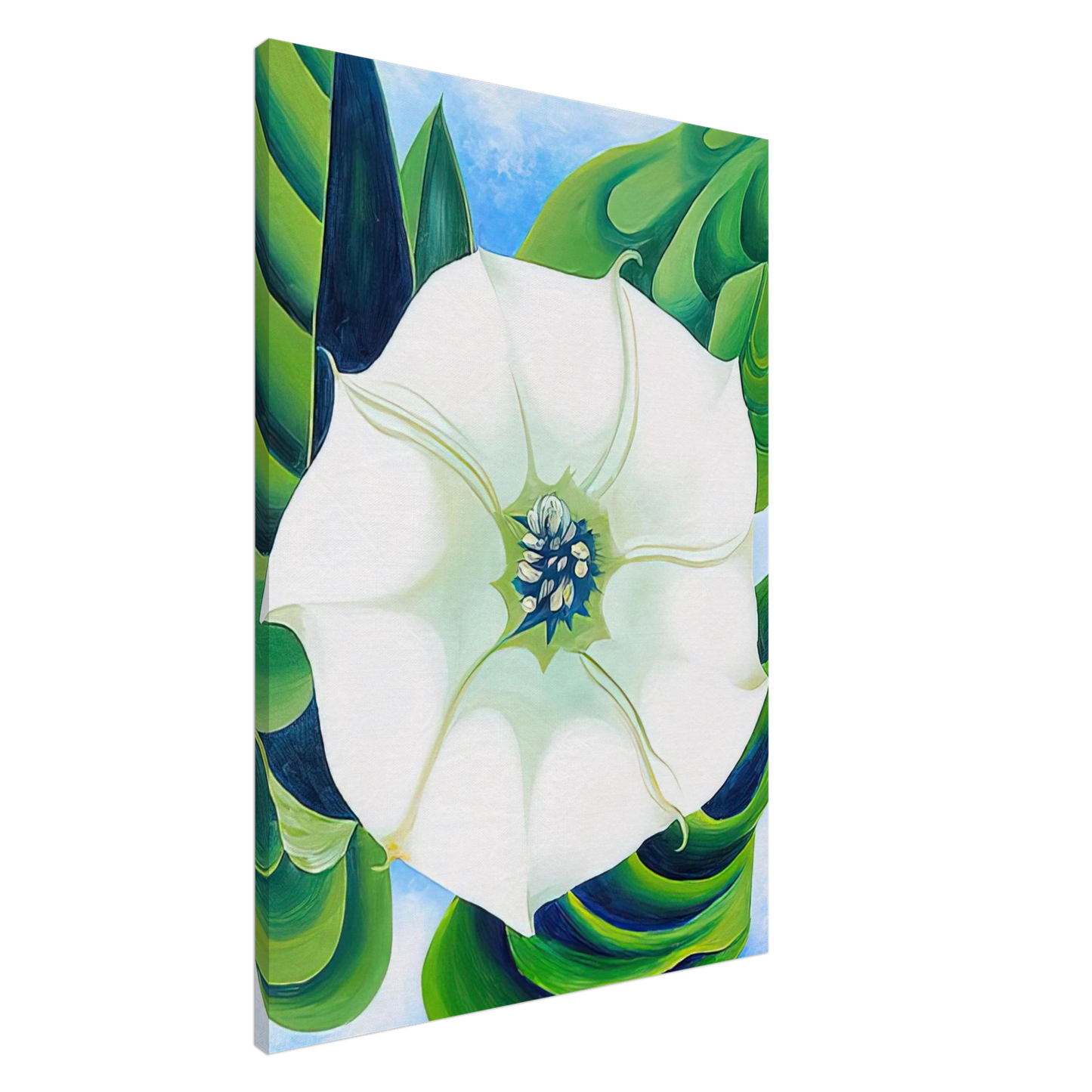 Georgia O'Keeffe - Jimson Weed Canvas - 20x30 cm / 8x12 inches-canvas