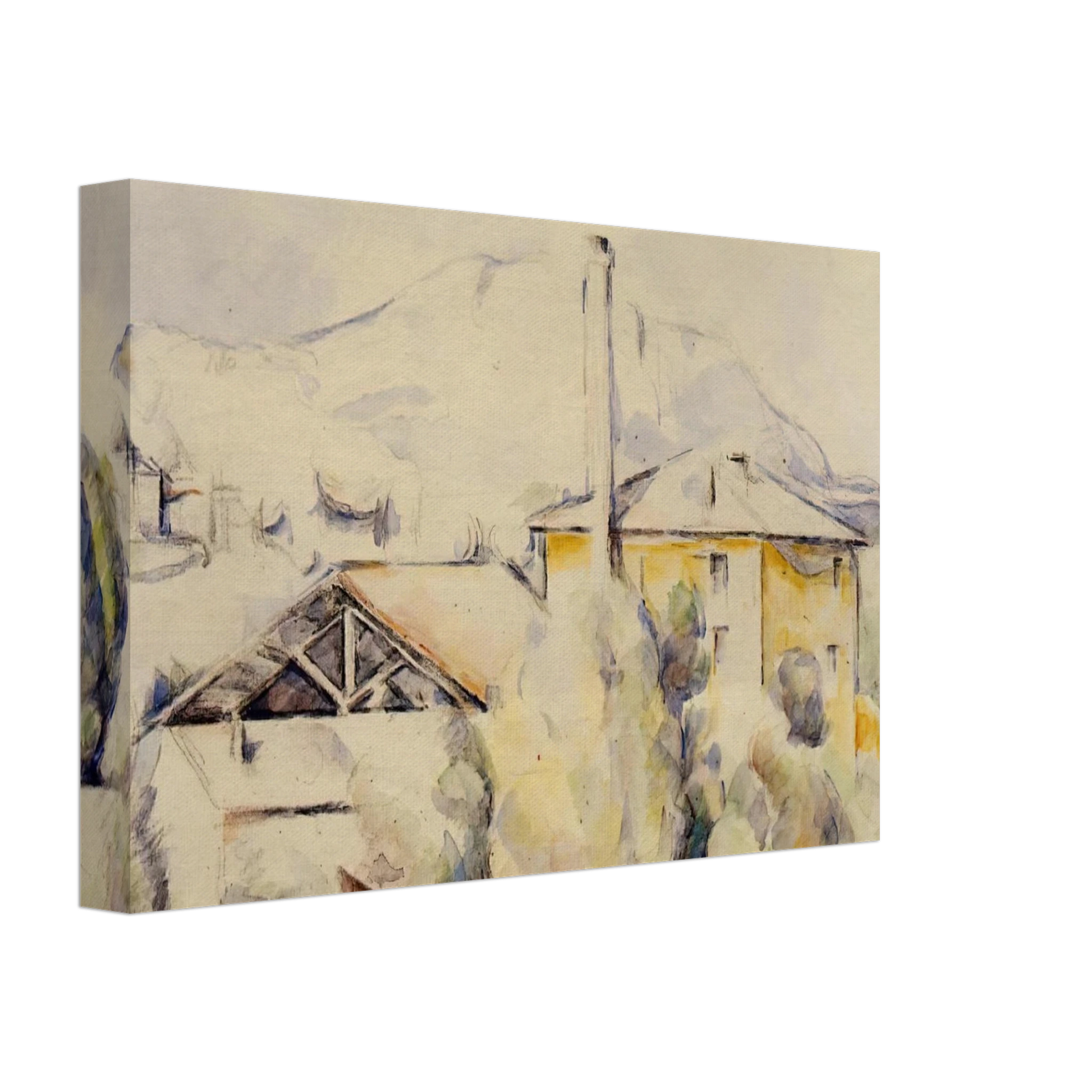 Paul Cezanne - The Lime Kiln Canvas - 70x100 cm / 28x40 inches-canvas