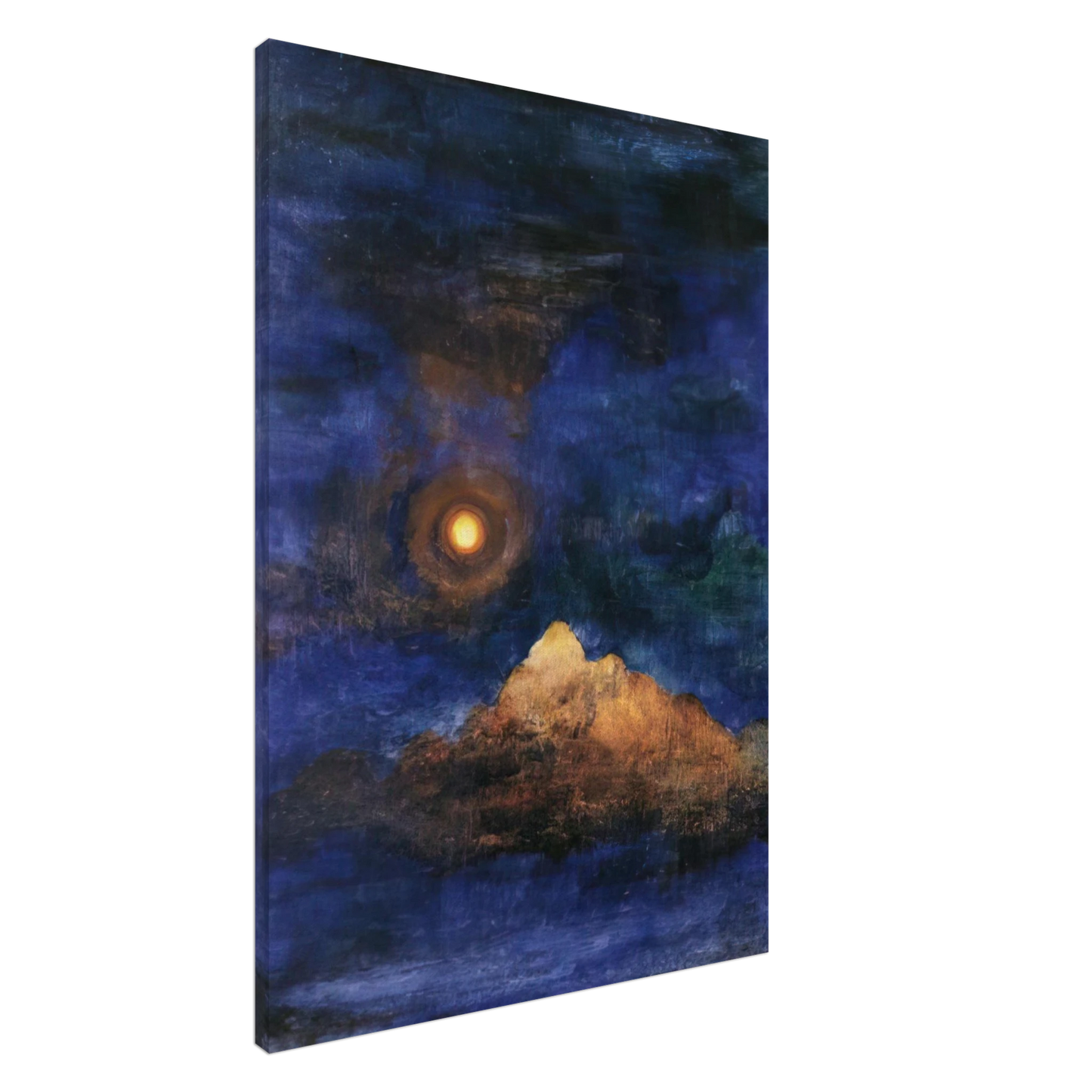 Julius Bissier - Concepimento nel cosmo - 1920 Canvas - 20x30 cm / 8x12 inches-canvas