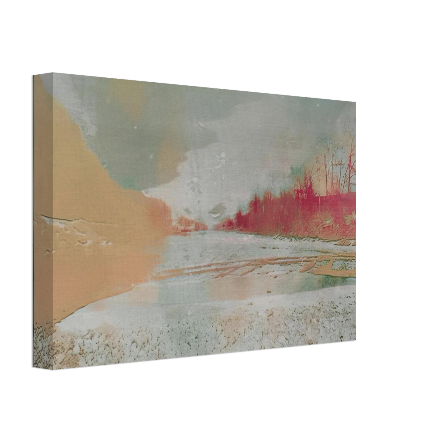 Dieter Roth - View of the Emme - 1971 Canvas - 40x60 cm / 16x24 inches-canvas