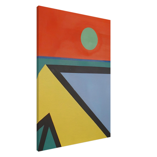 Ronnie Landfield - Untitled - 1965 Canvas - 20x30 cm / 8x12 inches-canvas