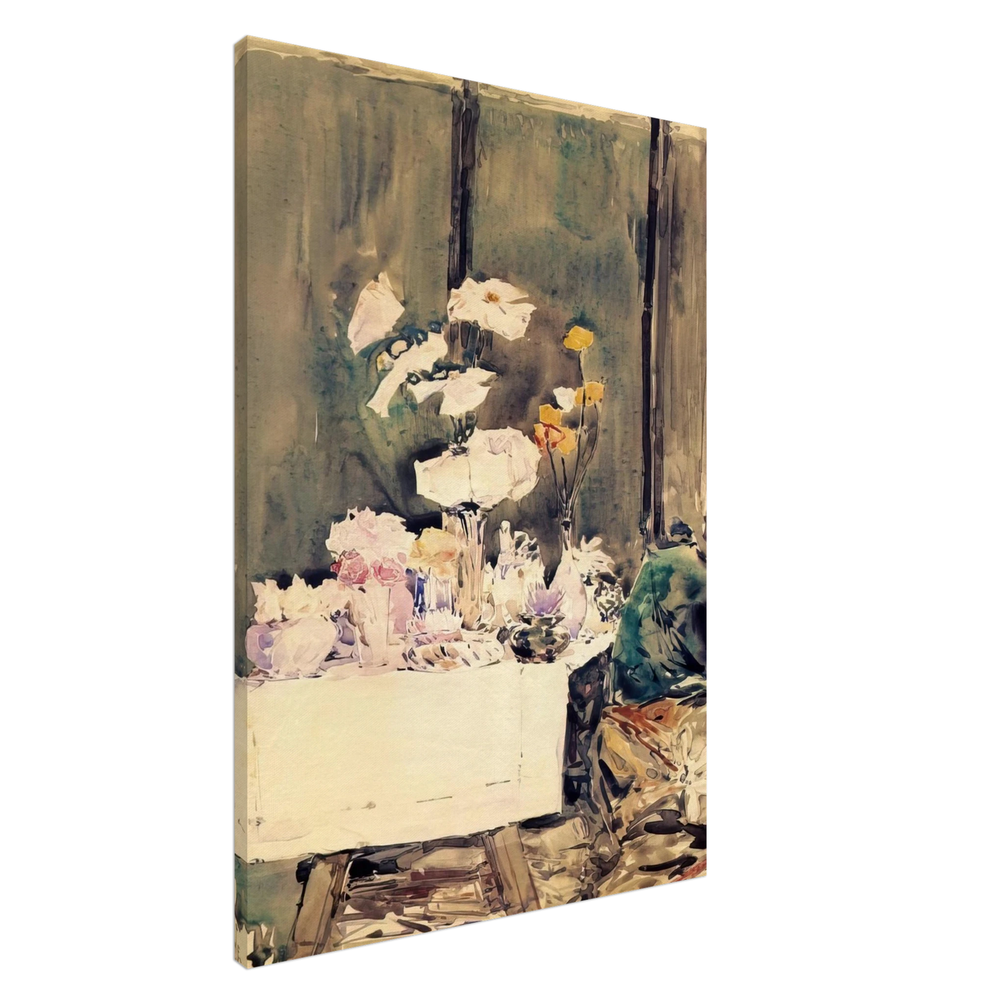 Childe Hassam - A Favorite Corner Canvas - 20x30 cm / 8x12 inches-canvas