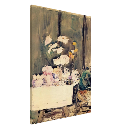 Childe Hassam - A Favorite Corner Canvas - 20x30 cm / 8x12 inches-canvas