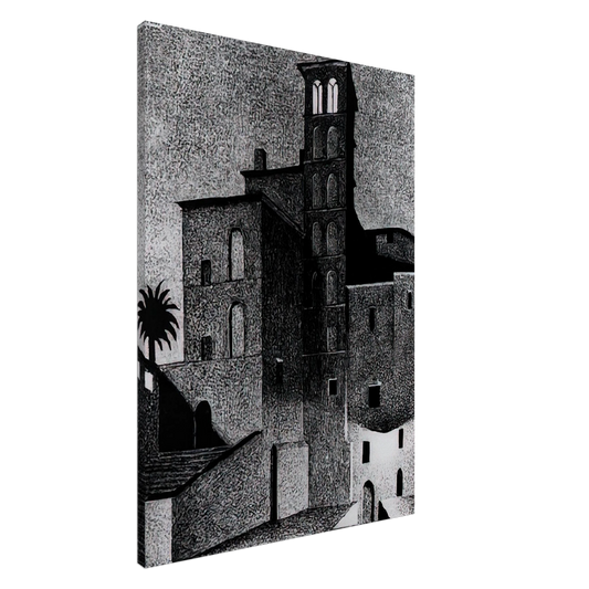 MC Escher - SS GIOVANNI ET PAOLO ROME MAY 1936 1936 Canvas - 20x30 cm / 8x12 inches-canvas