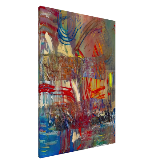 Sam Gilliam - Horses Upside Down Canvas - 20x30 cm / 8x12 inches-canvas
