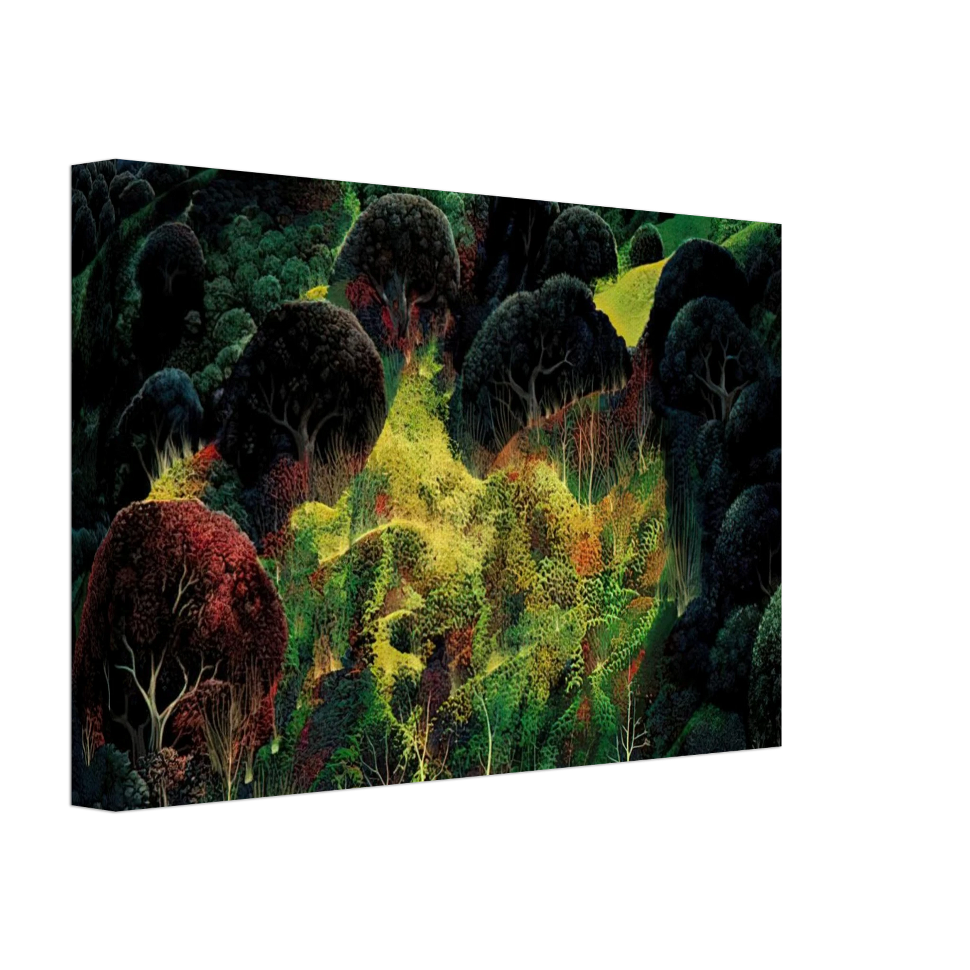 Eyvind Earle - Autumn Fields Canvas - 70x100 cm / 28x40 inches-canvas