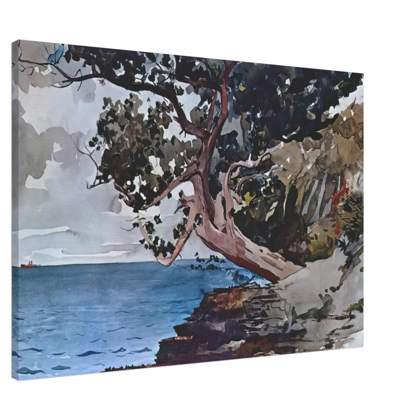 Winslow Homer - NORTH ROAD BERMUDA Canvas - 20x30 cm / 8x12 inches-canvas