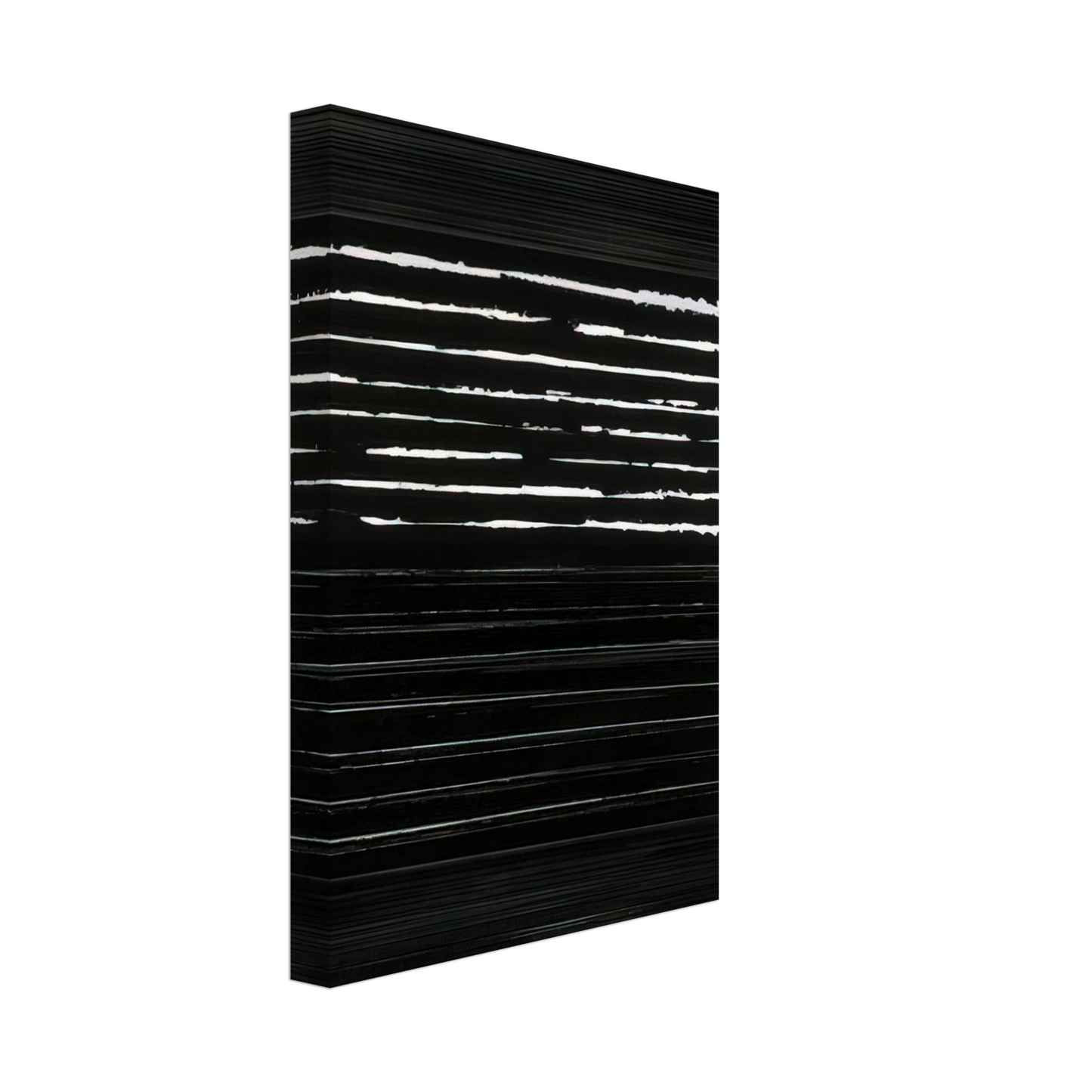 Pierre Soulages - Peinture 324 x 181 cm, 14 mars 1999 Polyptyque - 1999 Canvas - 70x100 cm / 28x40 inches-canvas