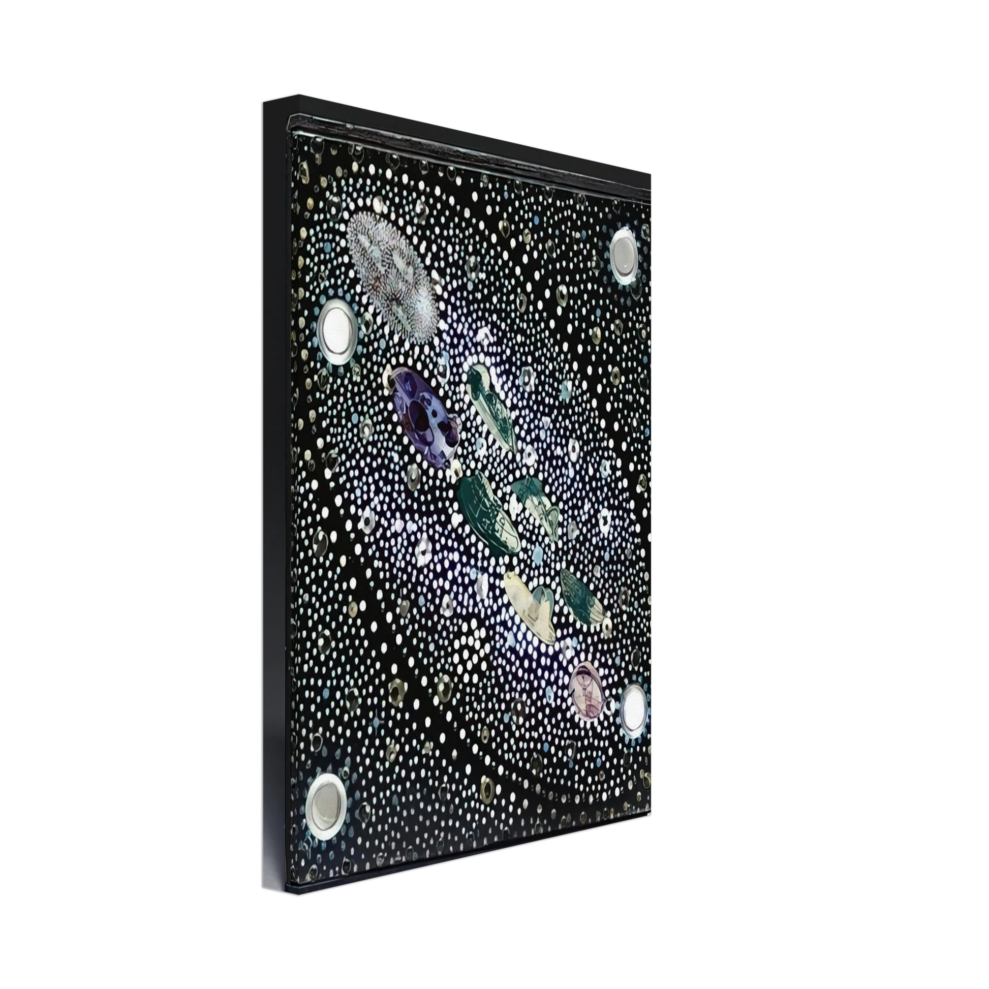 Gyula Kosice - Constelacion y Habitat Hidroespacial - 1980 Canvas - 40x60 cm / 16x24 inches-canvas