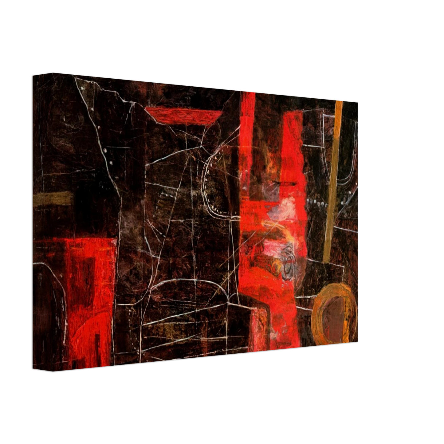 Philip Guston - THE TORMENTORS 1948 Canvas - 40x60 cm / 16x24 inches-canvas