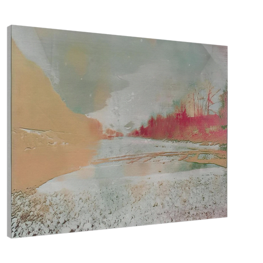 Dieter Roth - View of the Emme - 1971 Canvas - 20x30 cm / 8x12 inches-canvas