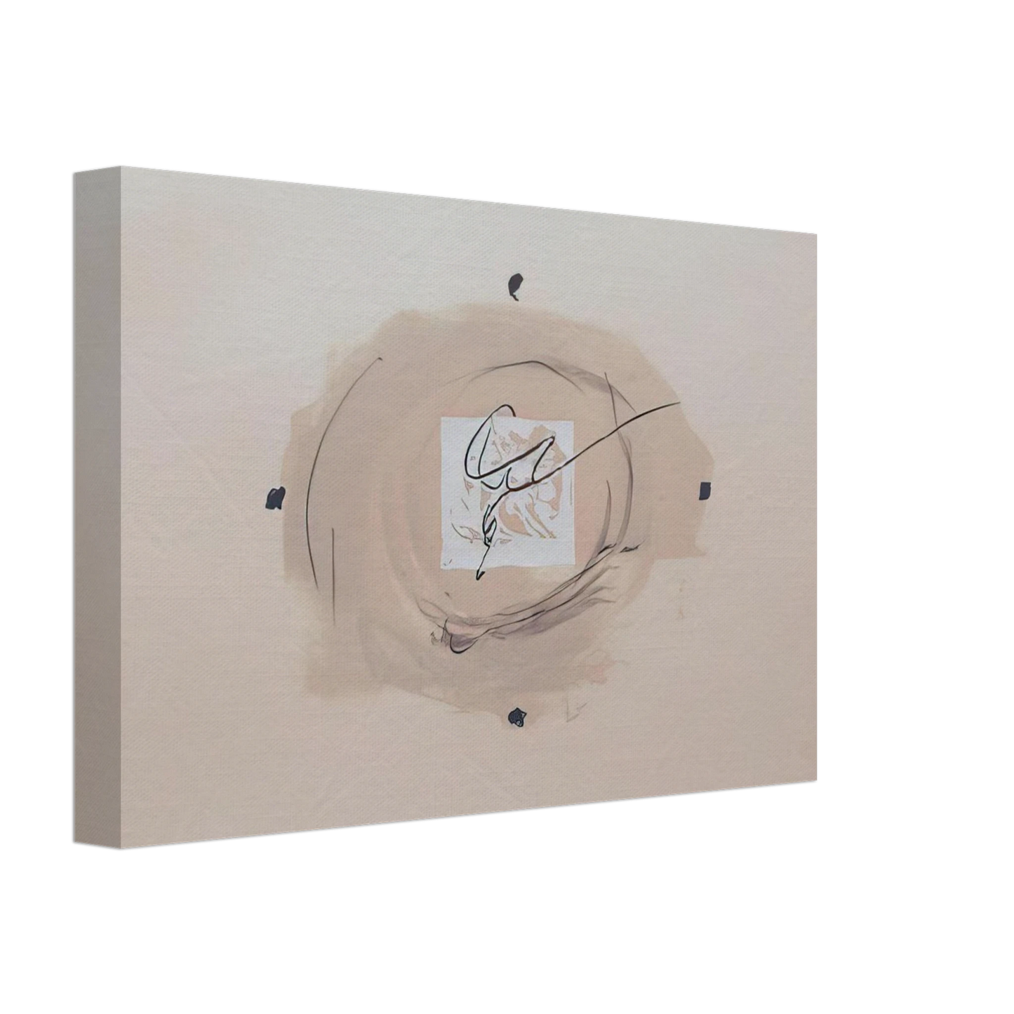 Antoni Tapies - NOCTURN MATINAL 1970 Canvas - 40x60 cm / 16x24 inches-canvas