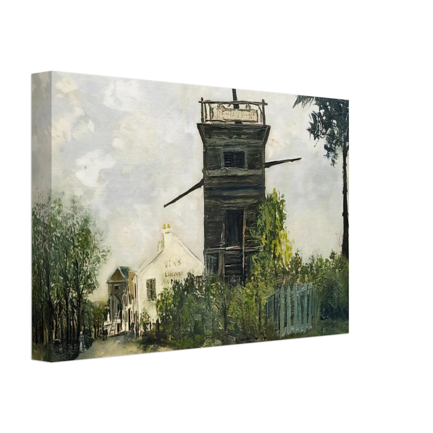 Maurice Utrillo - THE WINDMILL AT SANNOIS 1912 Canvas - 40x60 cm / 16x24 inches-canvas