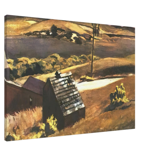 Edward Hopper - Burly Cobb Hen Coop and Barn Canvas - 20x30 cm / 8x12 inches-canvas